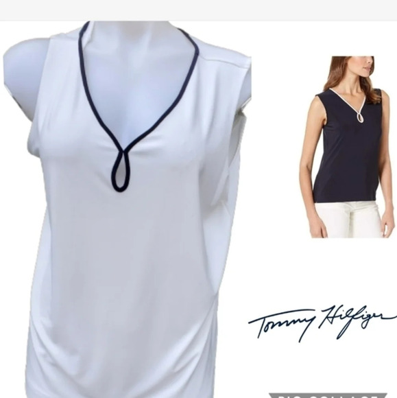 Tommy Hilfiger keyhole sleeveless‎  top XL..1X - Picture 1 of 9